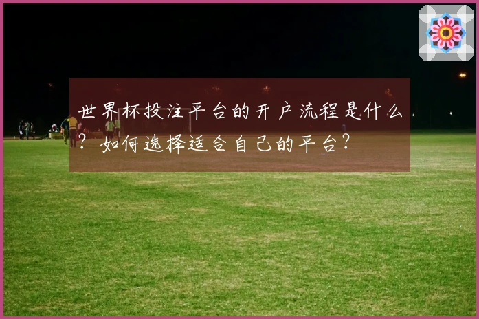 世界杯投注平台的开户流程是什么？如何选择适合自己的平台？